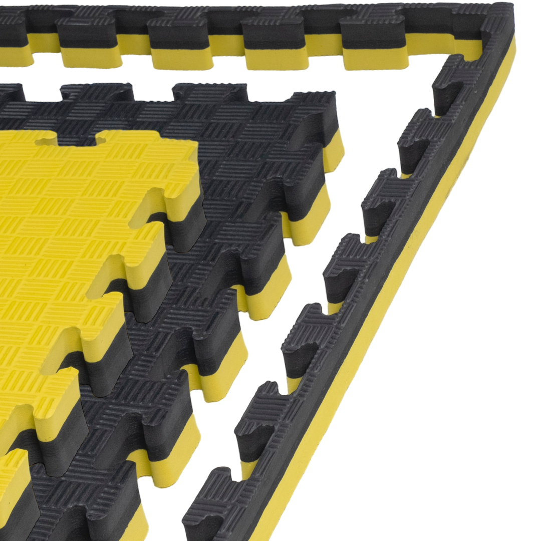Mata PRO 4 cm Czarno-Żółty — 100 × 100 cm